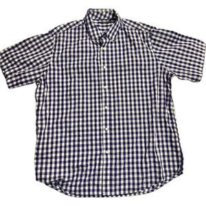Faded Glory Men’s Size XL (46-48) Purple Checkered‎ Casual Button Down Shirt